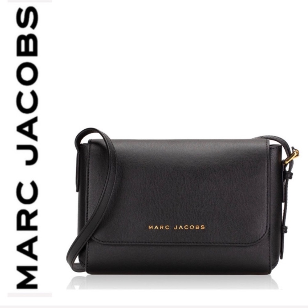 NWT Marc Jacobs leather shoulder crossbody black - Picture 1 of 8